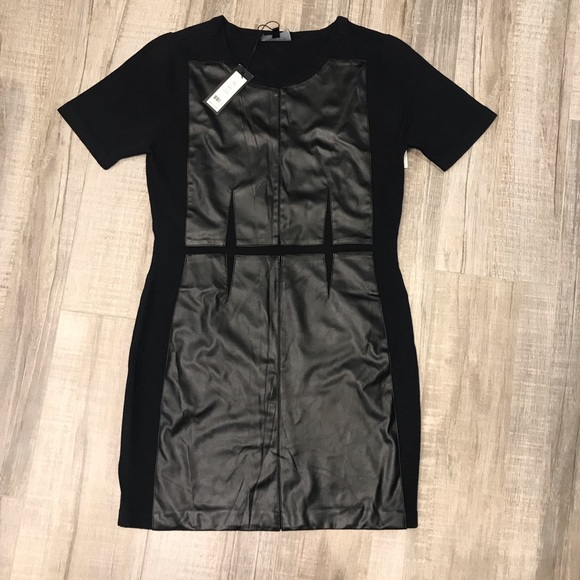 Romeo & Juliet Couture Dresses & Skirts - Romeo&Juliet mini dress w/faux leather LBD